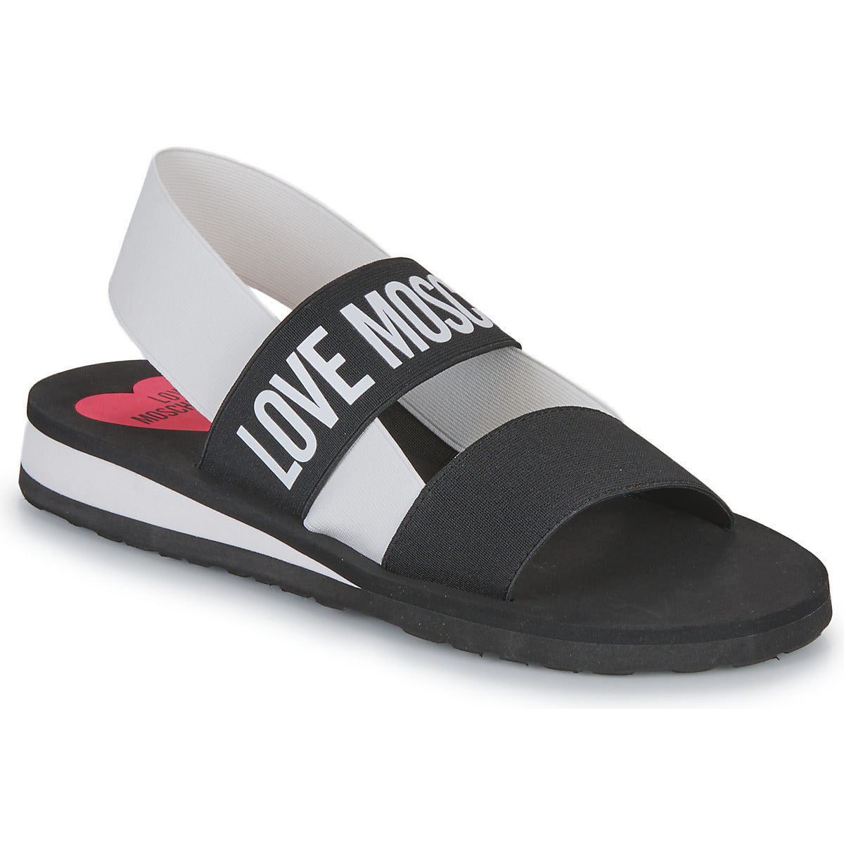 Sandali Donna Love Moschino  ELASTIC BICOLOR  Nero