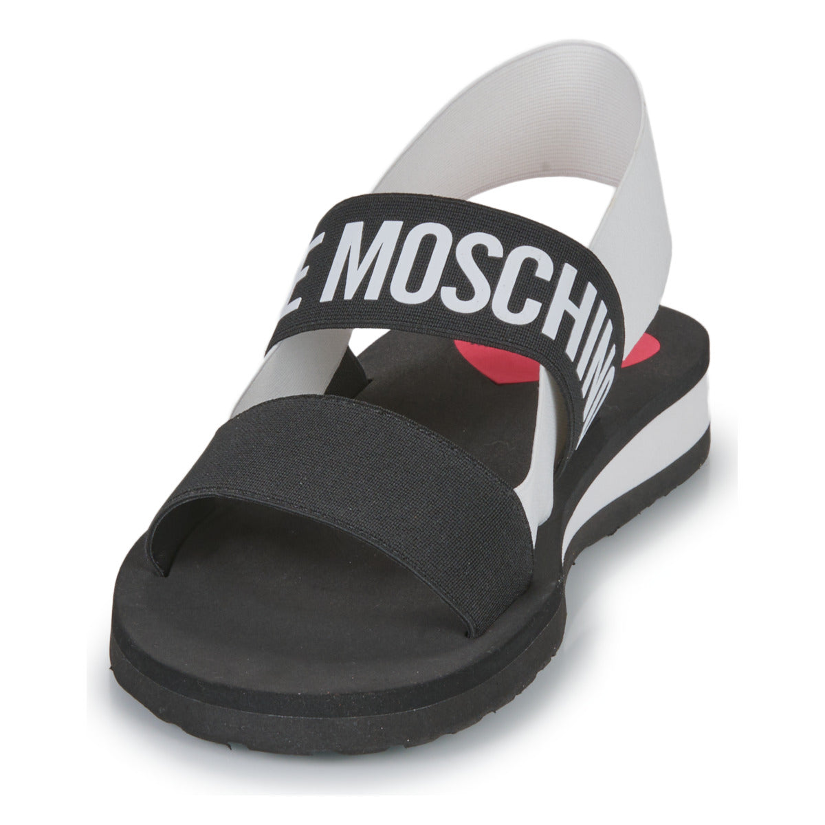 Sandali Donna Love Moschino  ELASTIC BICOLOR  Nero