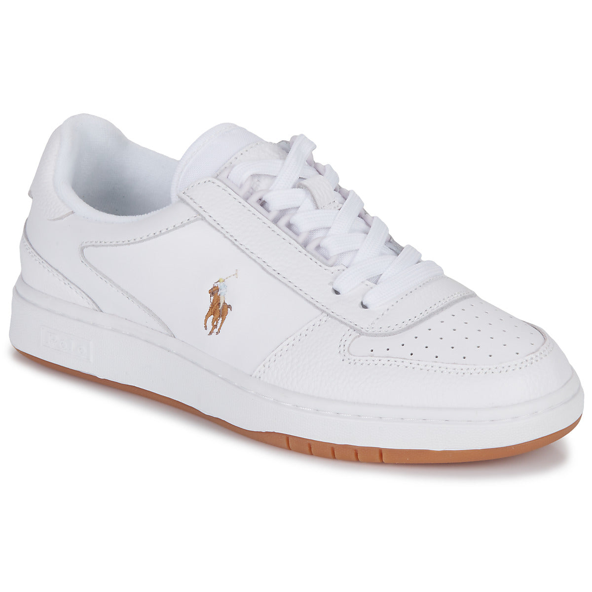 Sneakers basse Donna Polo Ralph Lauren  POLO CRT PP-SNEAKERS-LOW TOP LACE  Bianco