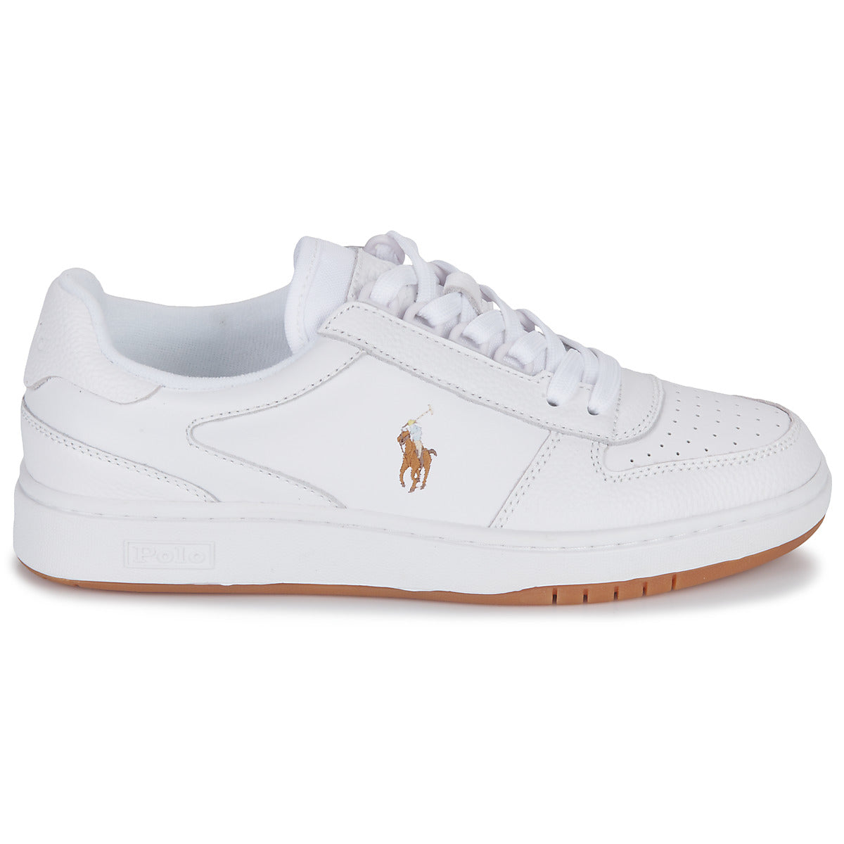 Sneakers basse Donna Polo Ralph Lauren  POLO CRT PP-SNEAKERS-LOW TOP LACE  Bianco