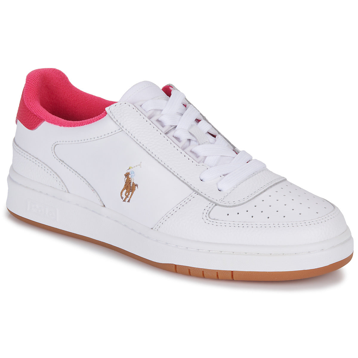 Sneakers basse Donna Polo Ralph Lauren  POLO CRT PP-SNEAKERS-LOW TOP LACE  Bianco