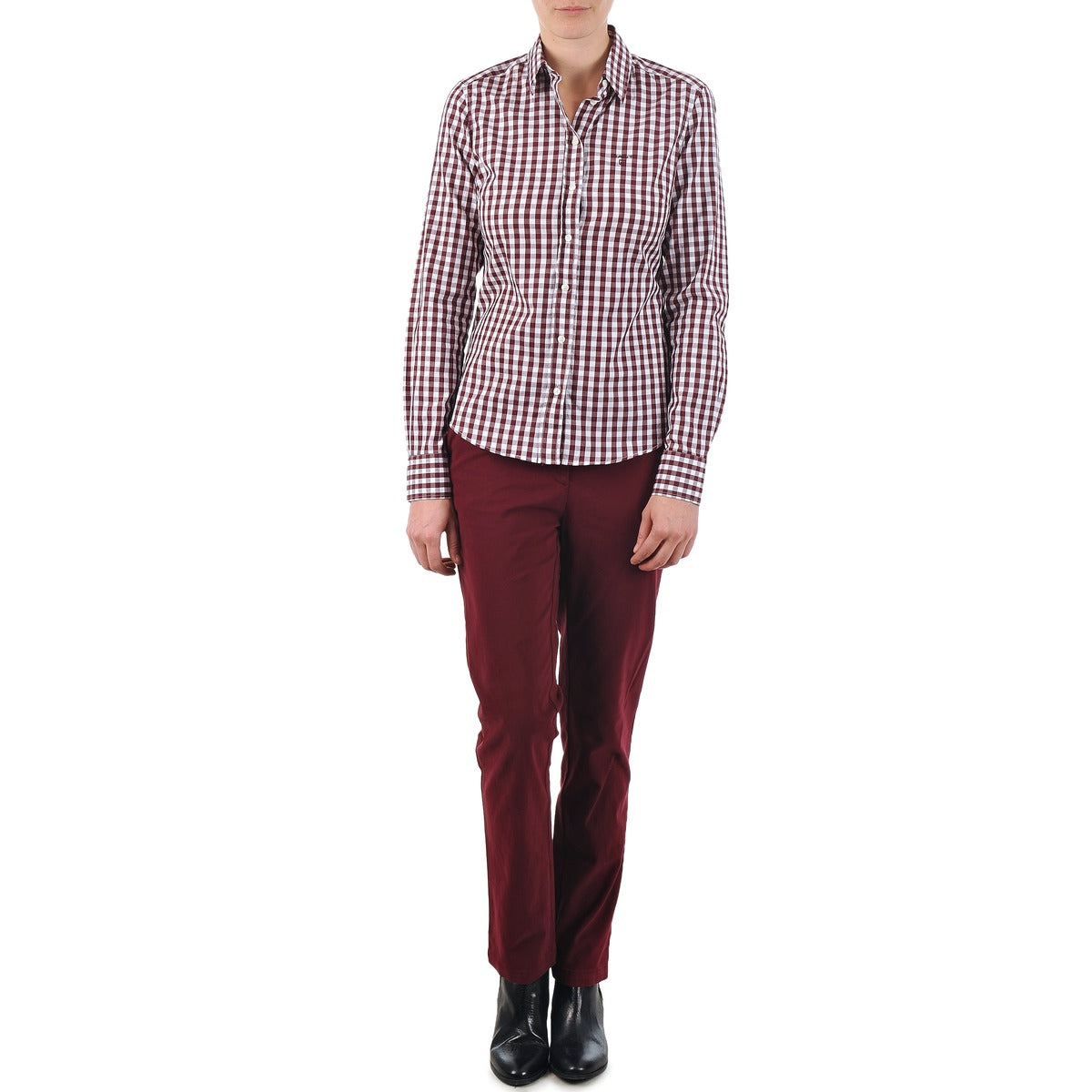 Pantalone Chino Donna Gant  C. COIN POCKET CHINO  Rosso