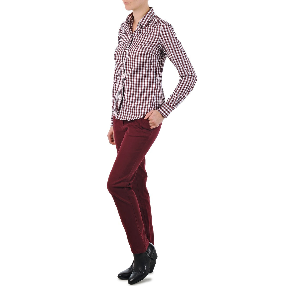 Pantalone Chino Donna Gant  C. COIN POCKET CHINO  Rosso