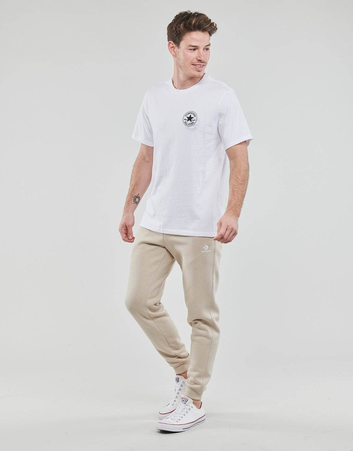 T-shirt Uomo Converse  GO-TO ALL STAR PATCH  Bianco