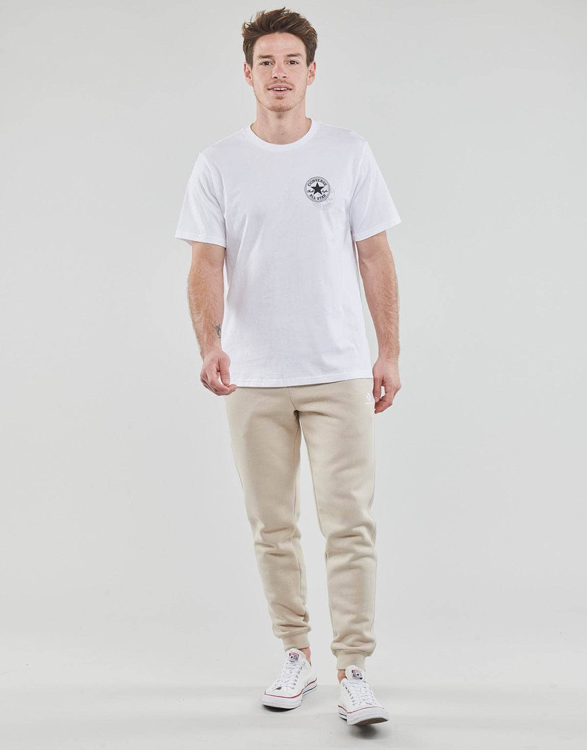 T-shirt Uomo Converse  GO-TO ALL STAR PATCH  Bianco