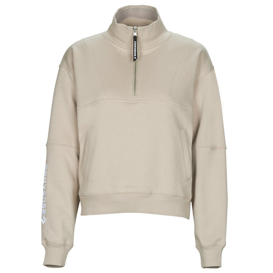 Felpa Donna Converse  FASHION HALF-ZIP  Beige