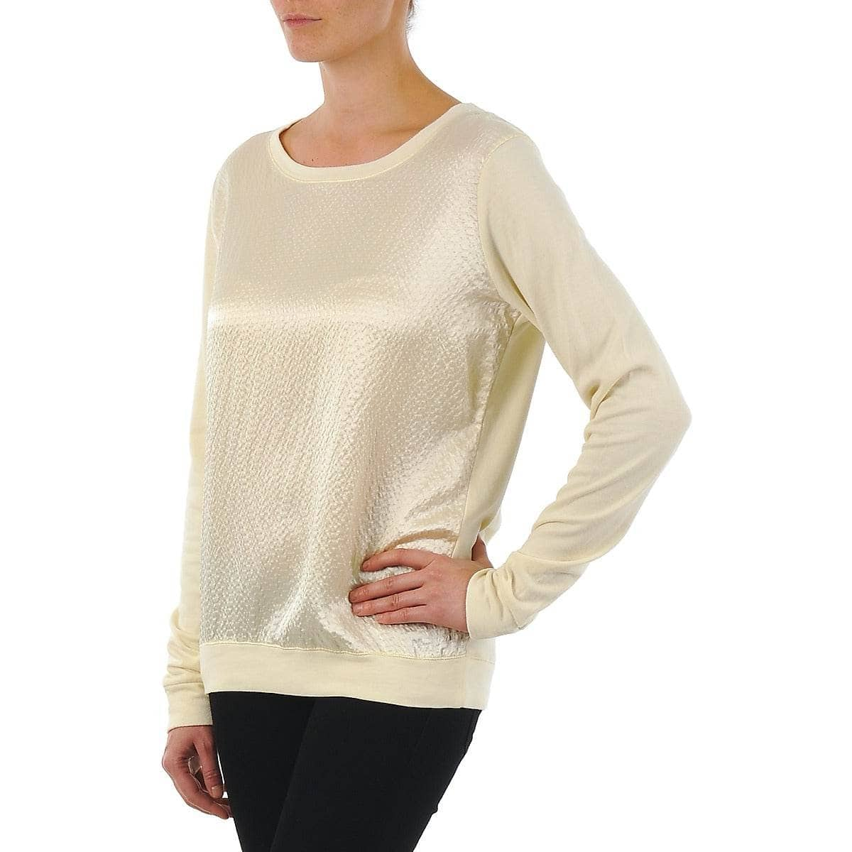 T-shirts a maniche lunghe Donna Majestic  237  Beige