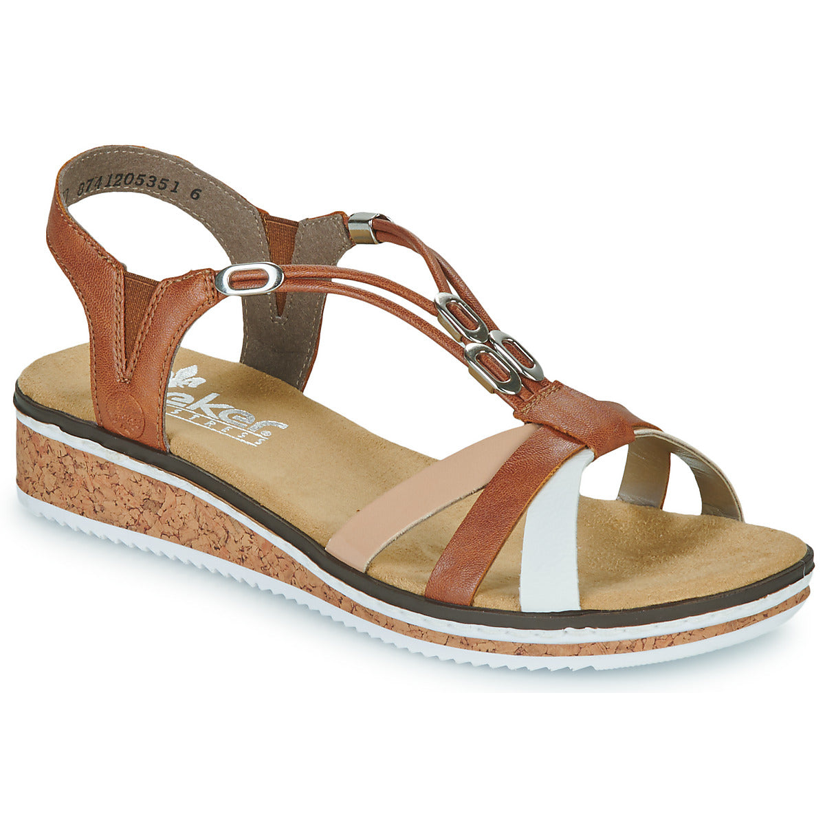 Sandali Donna Rieker  V3657-81  Marrone