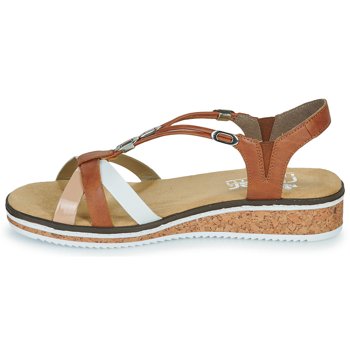 Sandali Donna Rieker  V3657-81  Marrone