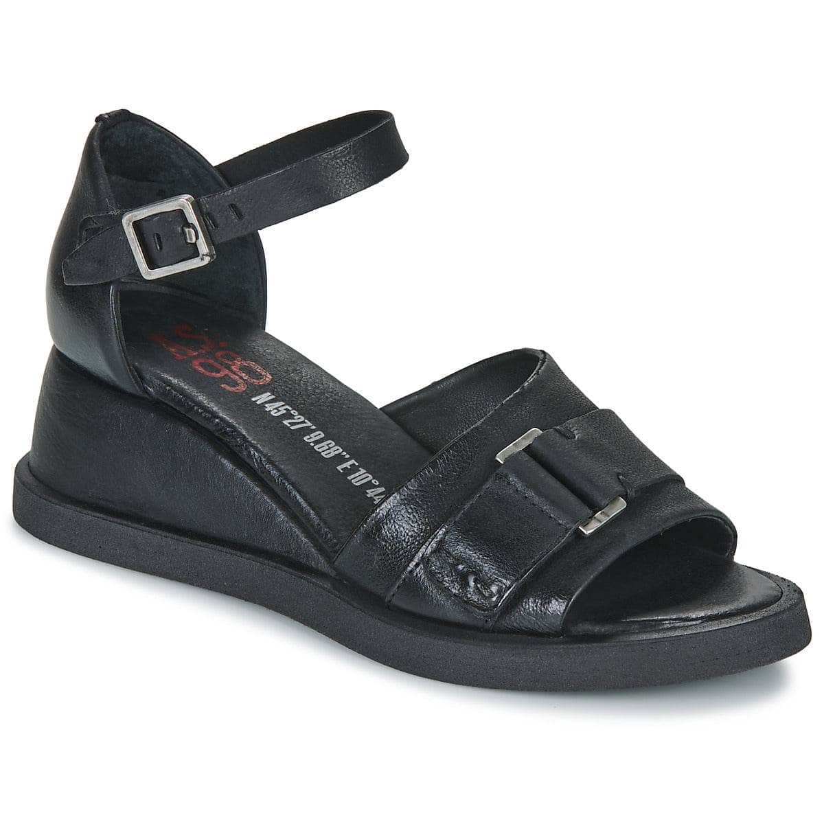 Sandali Donna Airstep / A.S.98  CORAL BUCKLE  Nero