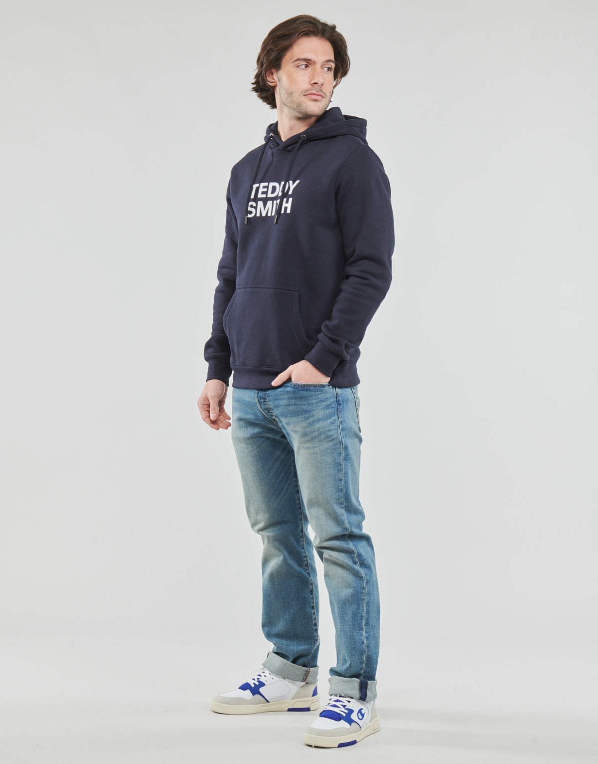 Felpa Uomo Teddy Smith  SICLASS HOODY  Marine