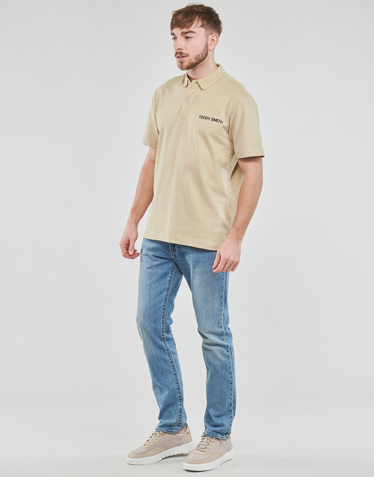 Polo Uomo Teddy Smith  P-RAY MC  Beige