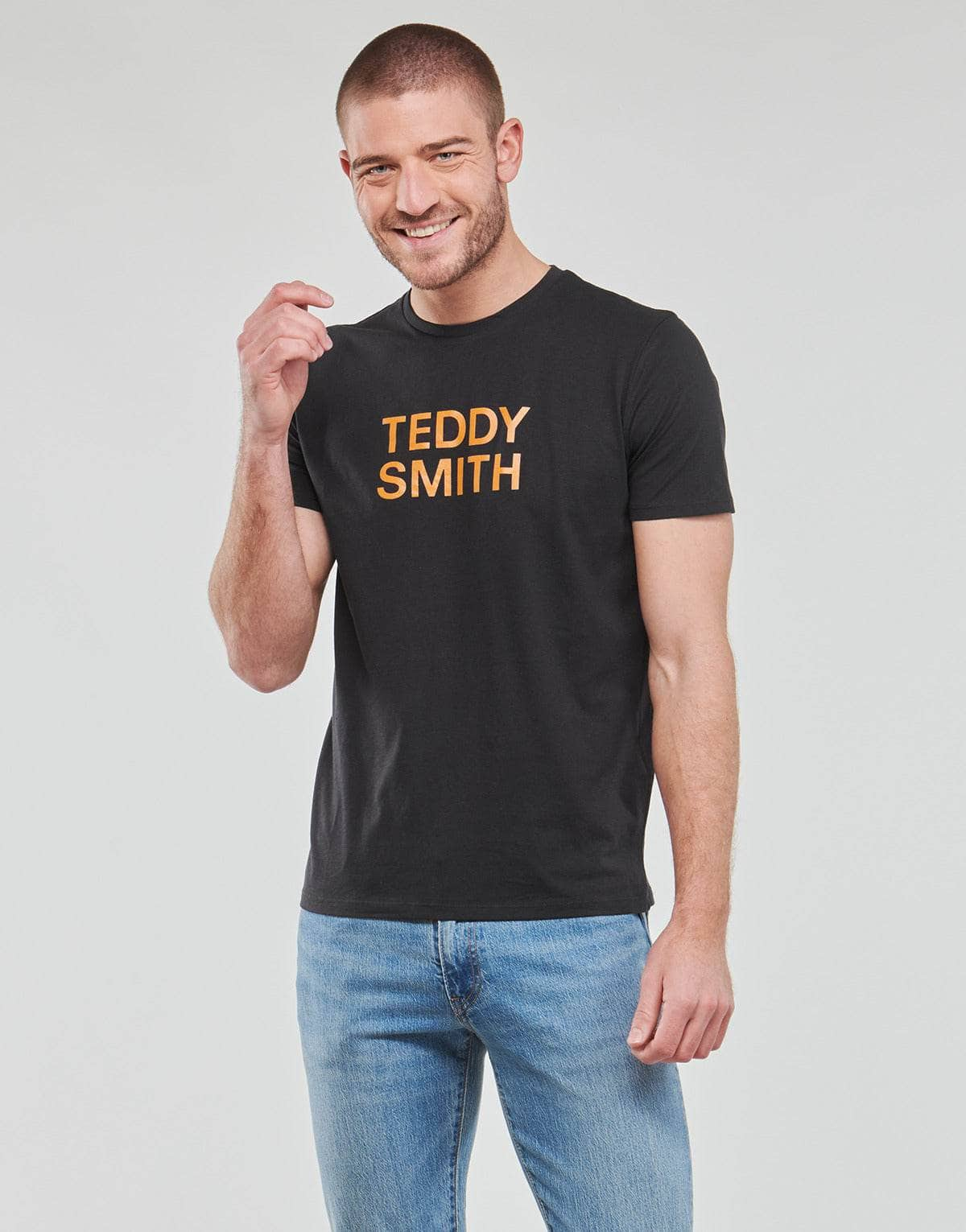 T-shirt Uomo Teddy Smith  TICLASS BASIC MC  Nero