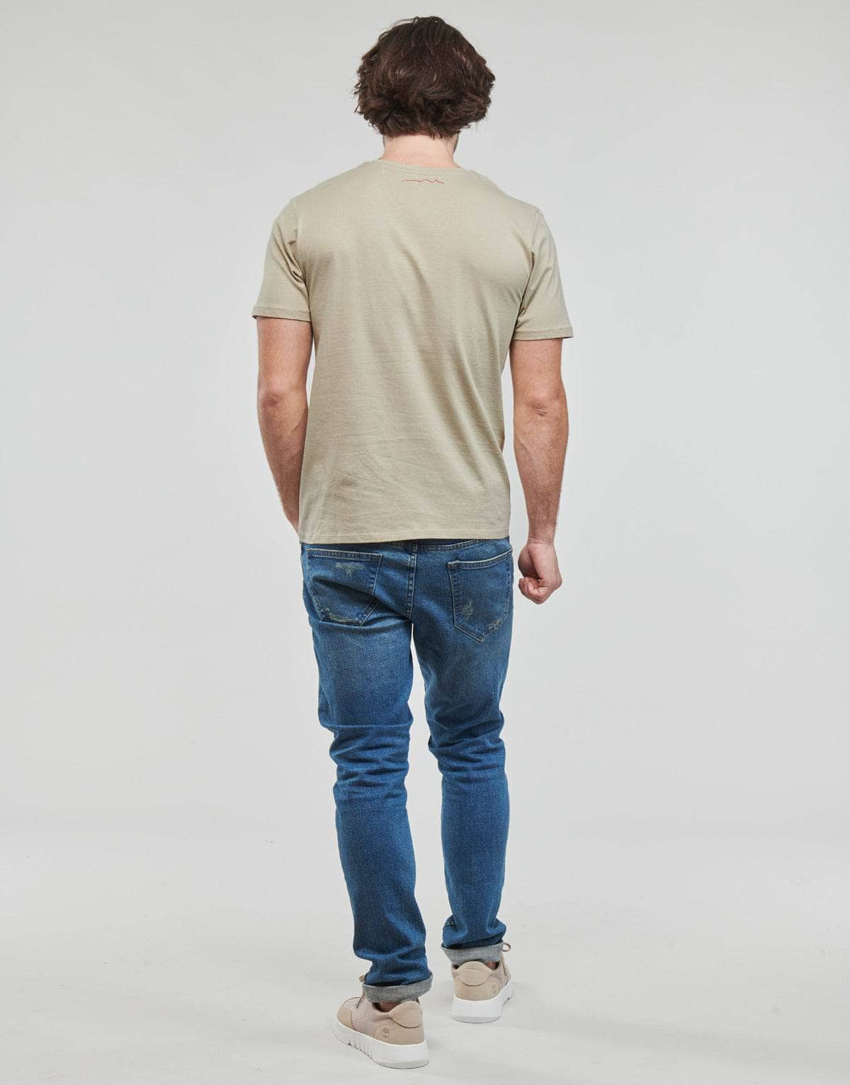 T-shirt Uomo Teddy Smith  TICLASS BASIC MC  Beige