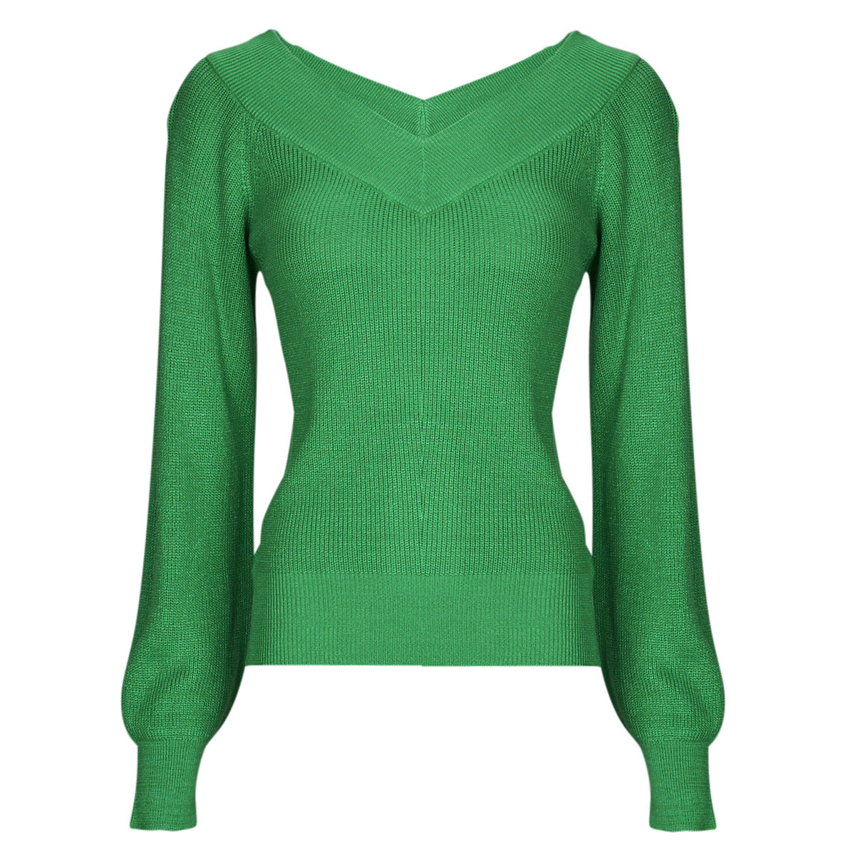 Maglione Donna Vero Moda  VMNEWLEXSUN LS DOUBLE V-NCK BLOU GA REP2  Verde