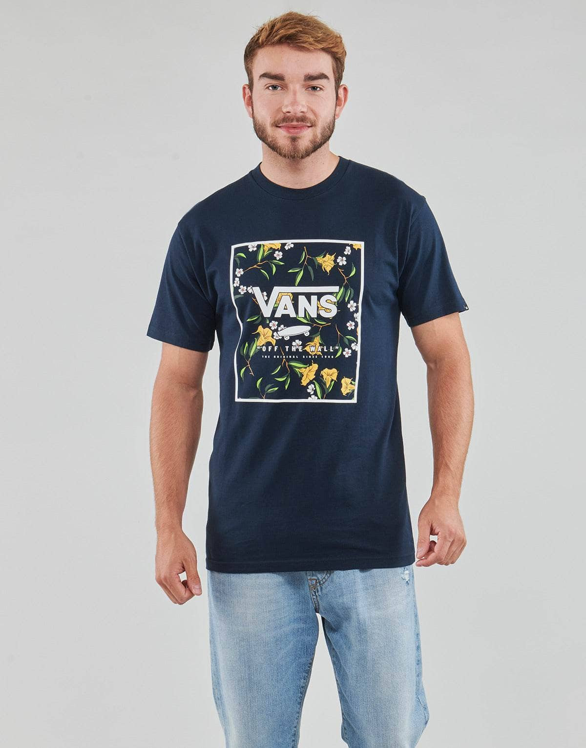 T-shirt Uomo Vans  MN CLASSIC PRINT BOX  Marine