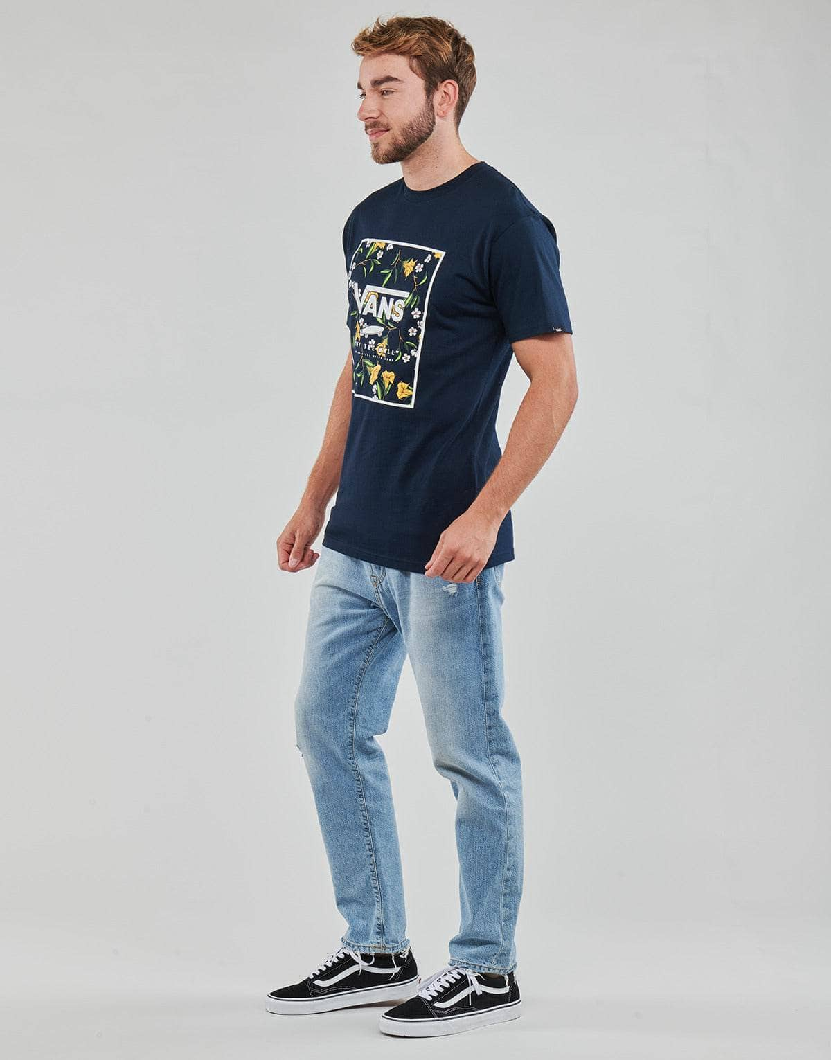 T-shirt Uomo Vans  MN CLASSIC PRINT BOX  Marine