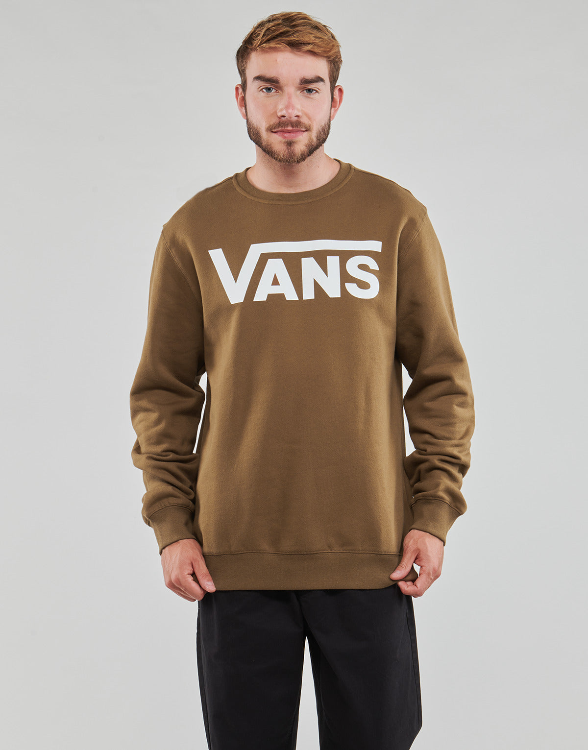 Felpa Uomo Vans  MN VANS CLASSIC CREW II  Marrone