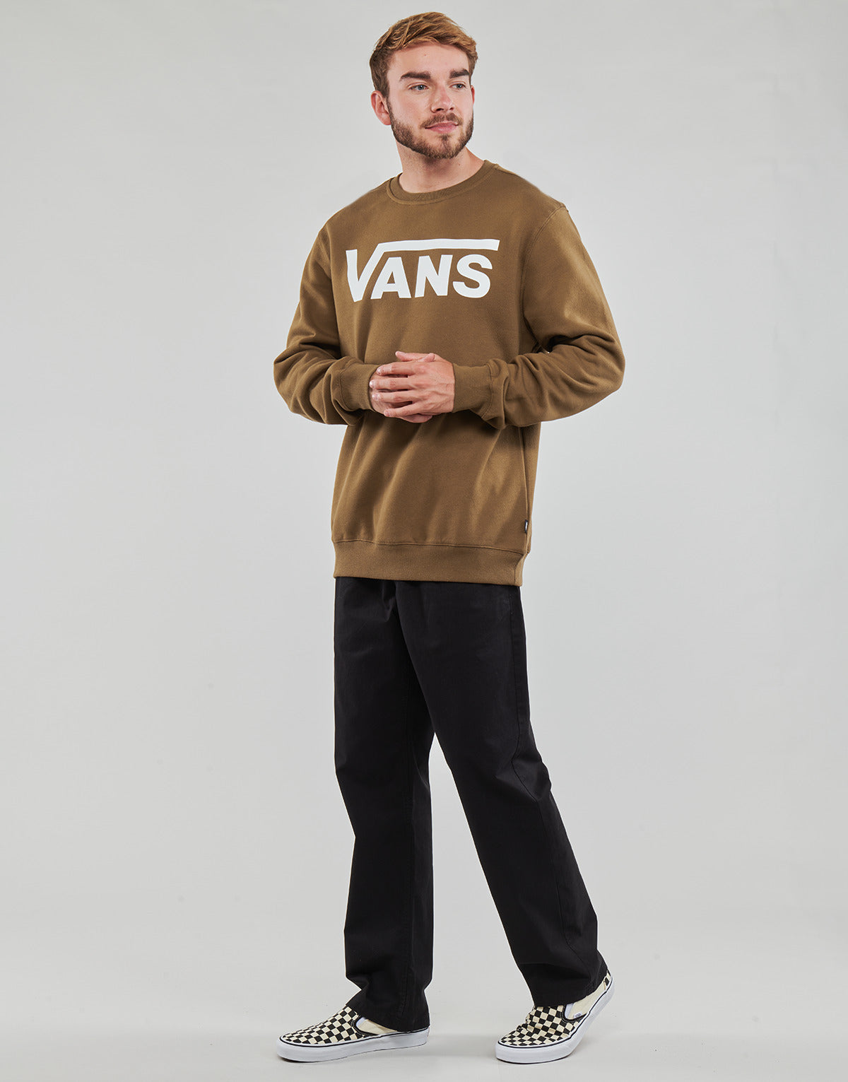 Felpa Uomo Vans  MN VANS CLASSIC CREW II  Marrone