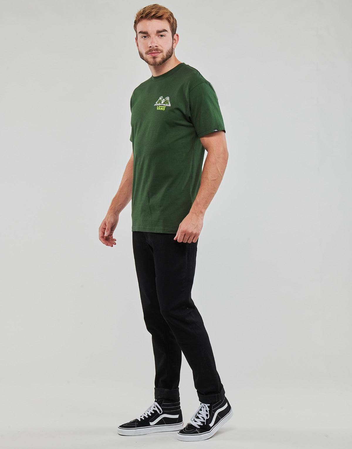 T-shirt Uomo Vans  SOUNDS FROM BELOW SS TEE  Verde