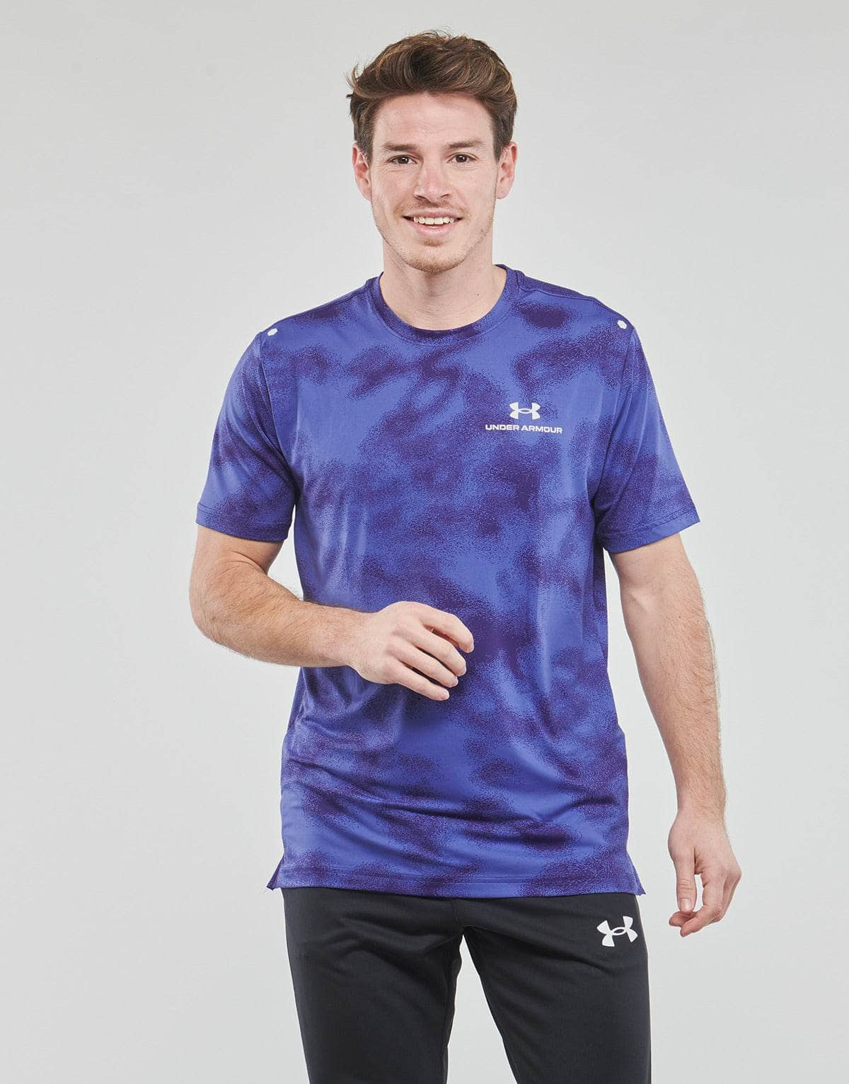 T-shirt Uomo Under Armour  Rush Energy Print SS  Marine