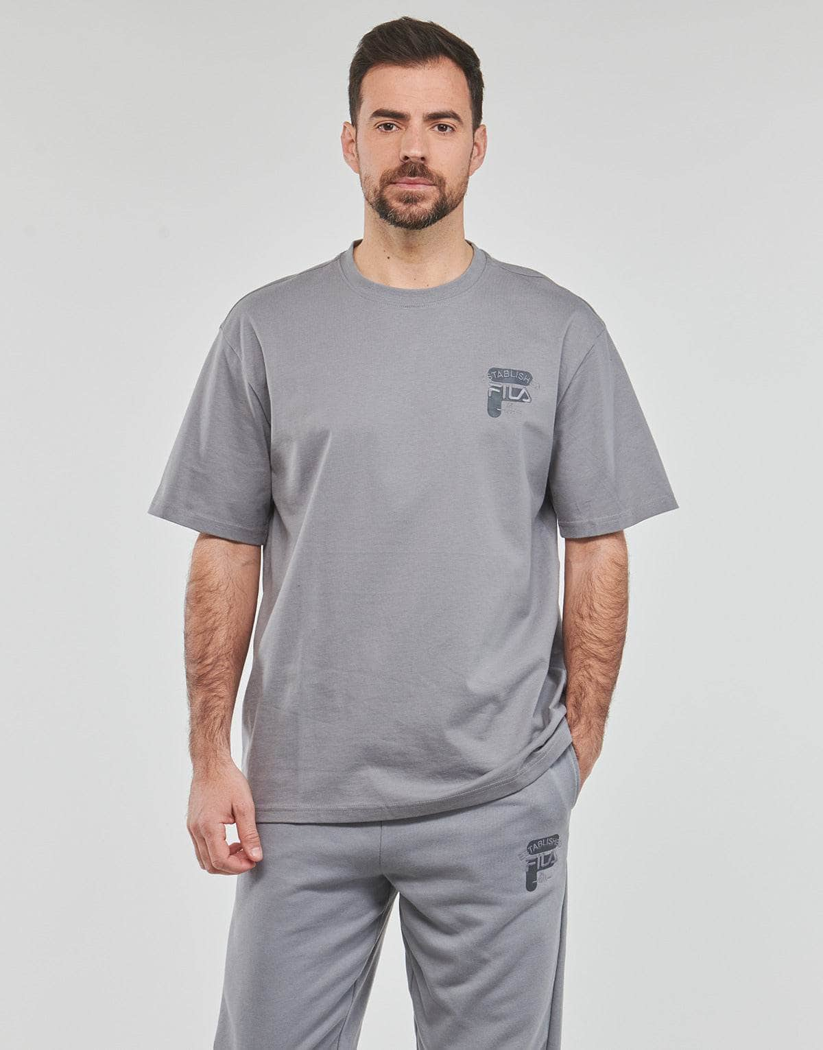 T-shirt Uomo Fila  BROVO OVERSIZED TEE  Grigio