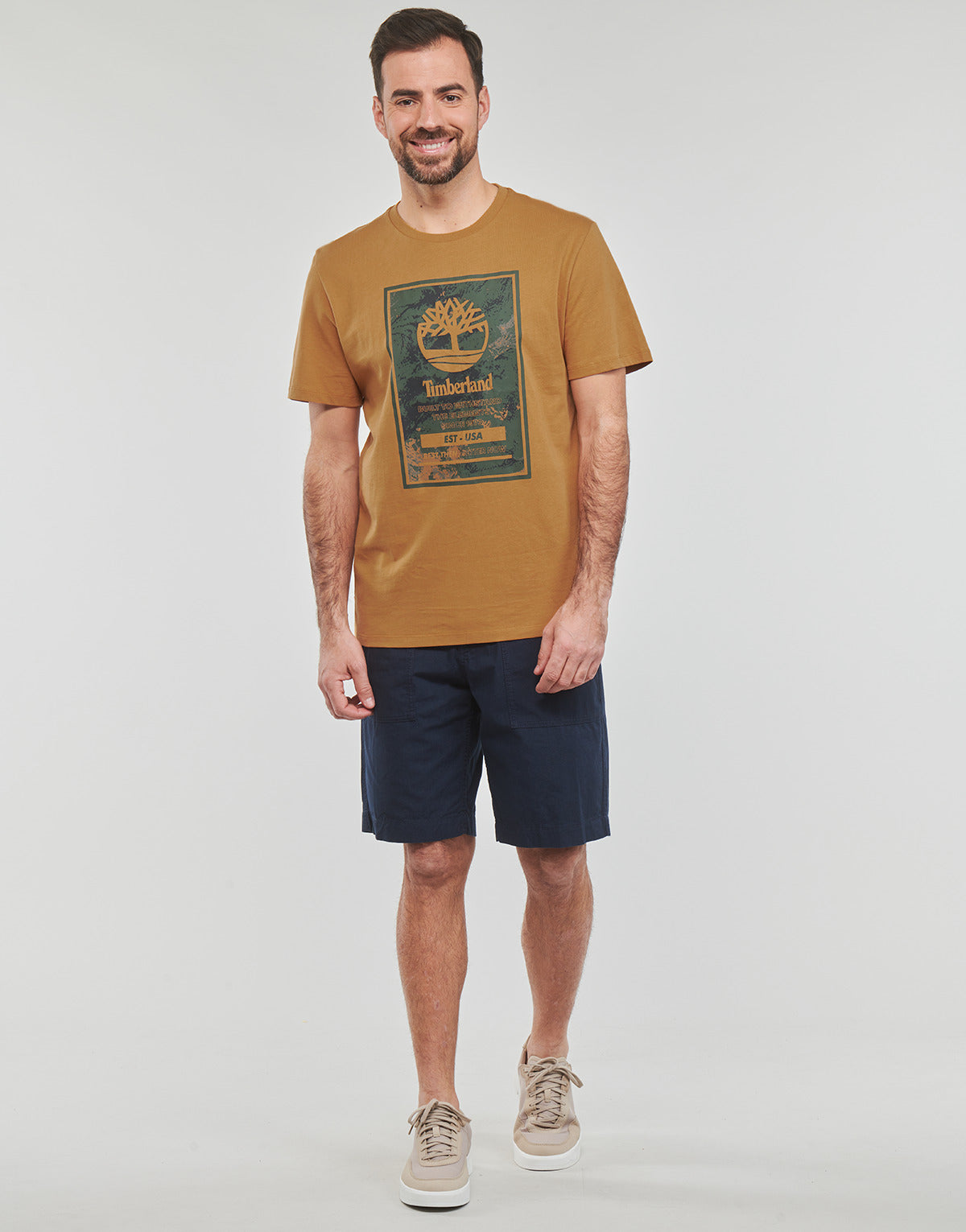 Pantaloni corti Uomo Timberland  Work For The Future - ROC Fatigue Short Straight  Marine