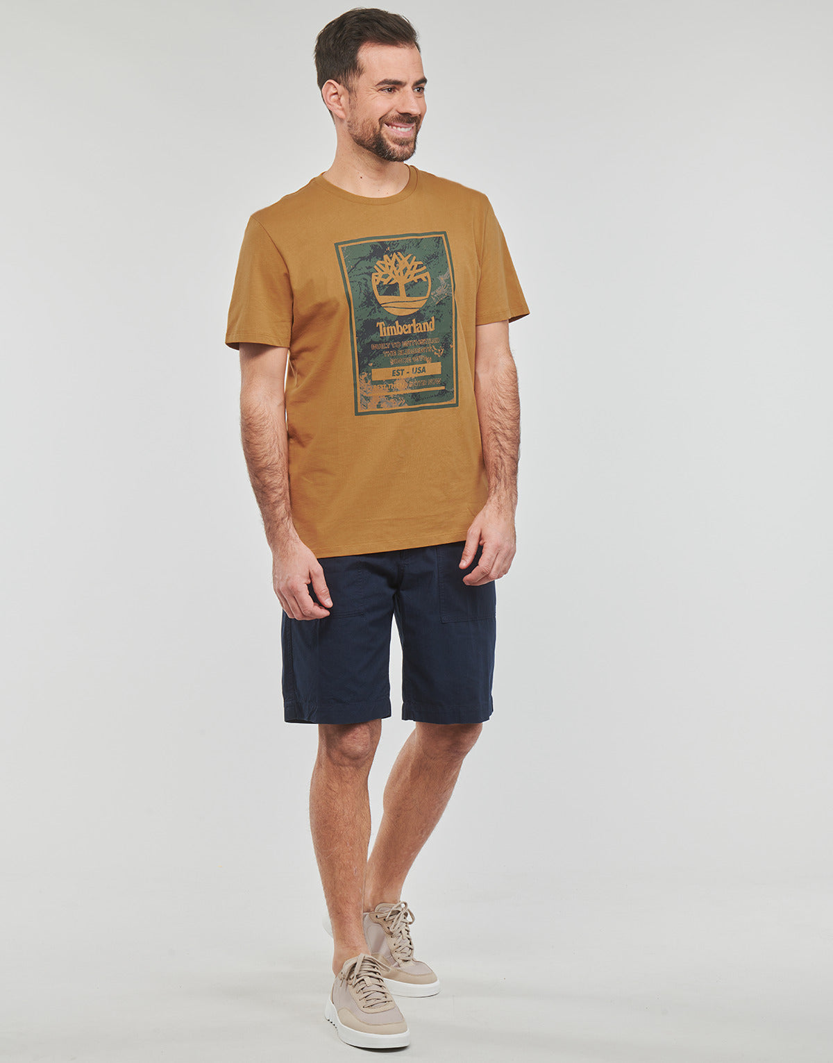 Pantaloni corti Uomo Timberland  Work For The Future - ROC Fatigue Short Straight  Marine