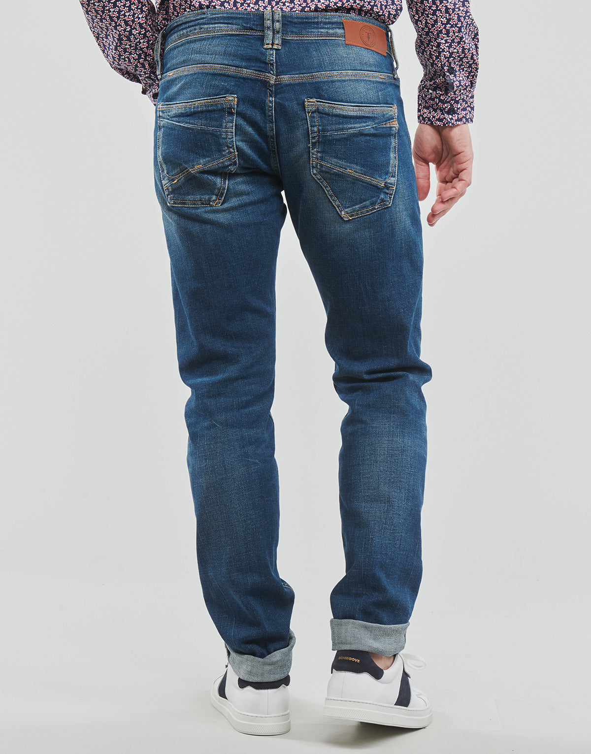 Jeans Slim Uomo Le Temps des Cerises  711 BASIC  Blu