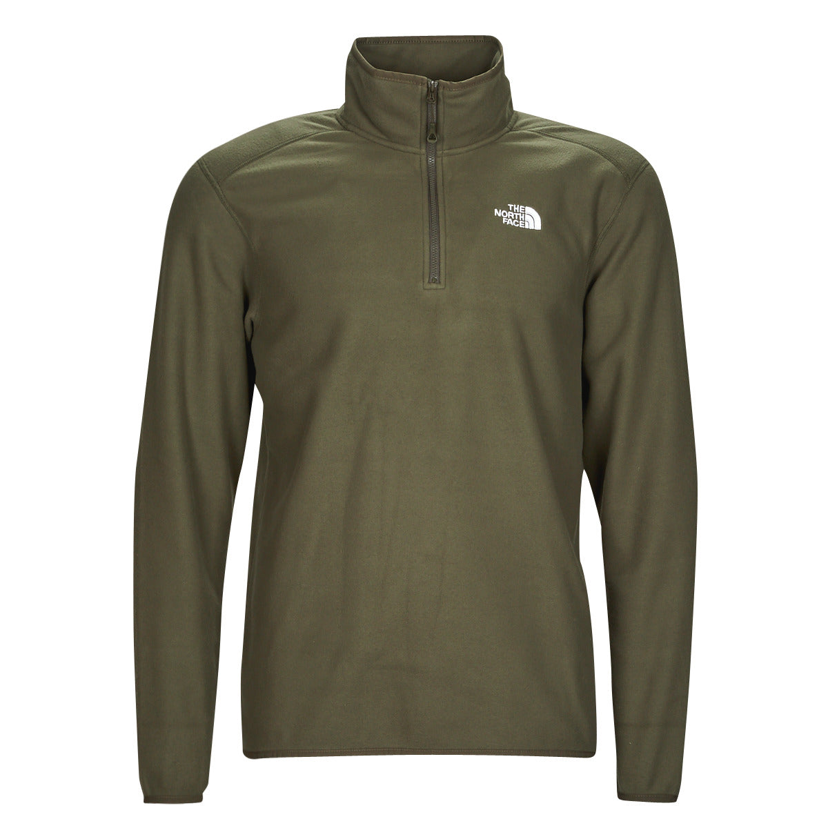 Felpa Uomo The North Face  100 GLACIER 1/4 ZIP  Kaki