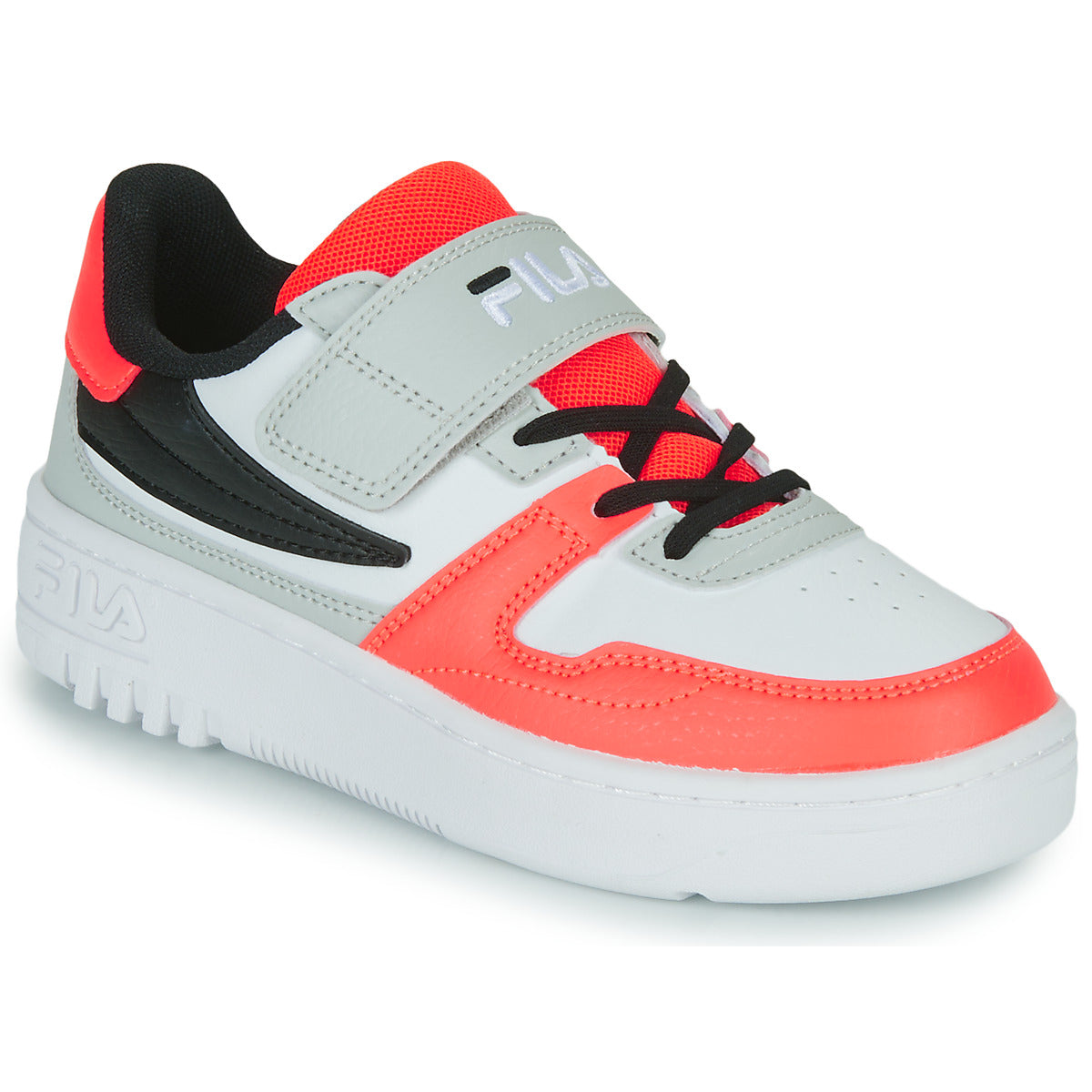 Scarpe bambini ragazza Fila  FXVENTUNO velcro kids  Bianco