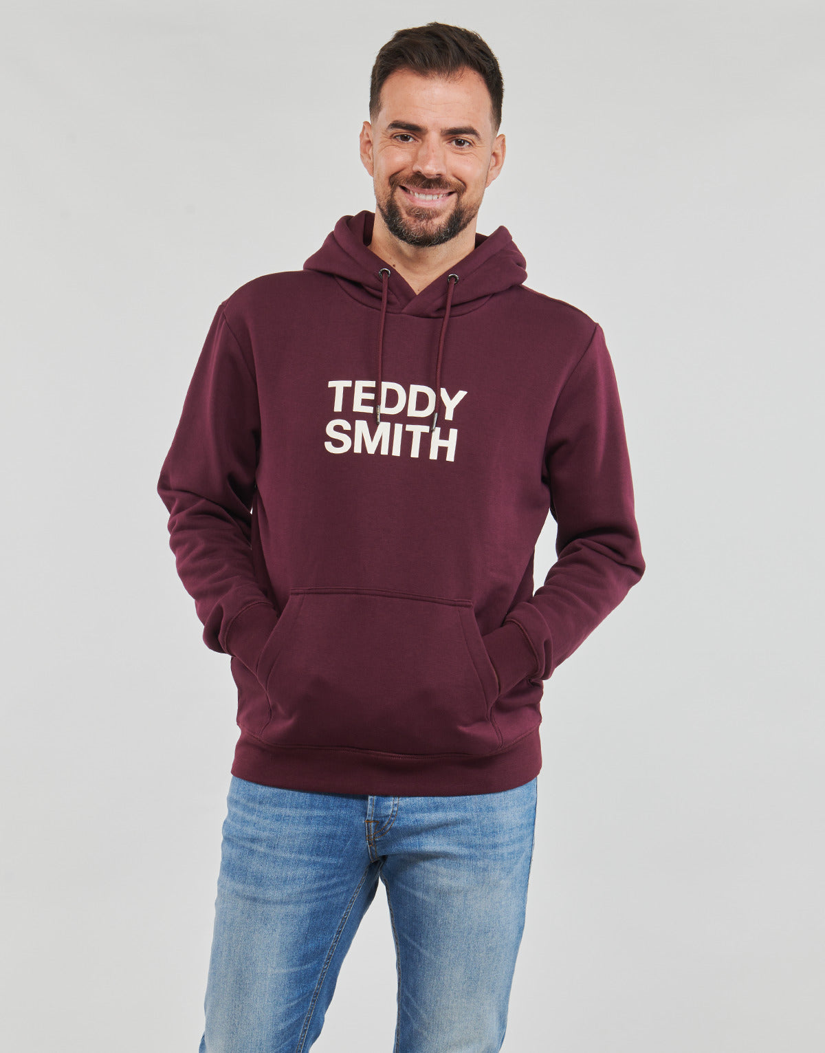 Felpa Uomo Teddy Smith  SICLASS HOODY  Bordeaux