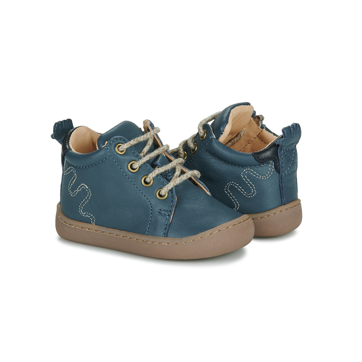 Scarpe bambini ragazzo Easy Peasy  MY FLEXOO LACET  Blu