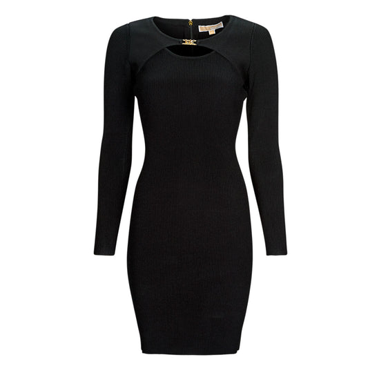 Abito corto Donna MICHAEL Michael Kors  EMPIRE HW CUTOUT RIB DRS  Nero