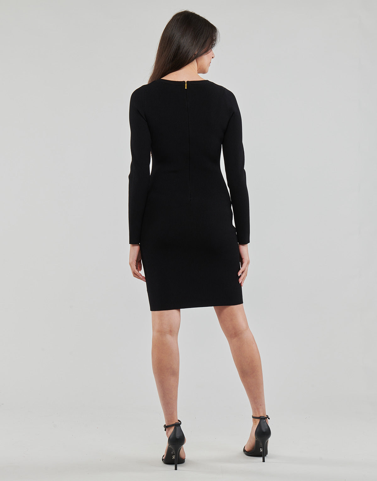 Abito corto Donna MICHAEL Michael Kors  EMPIRE HW CUTOUT RIB DRS  Nero