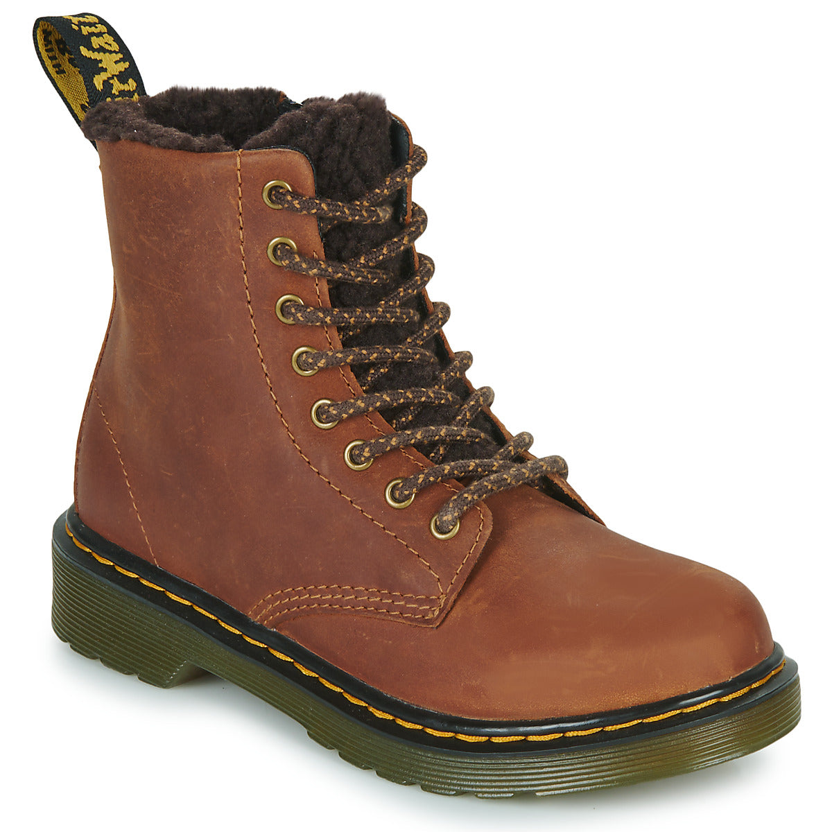 Stivaletti bambini ragazzo Dr. Martens  1460 Serena J  Marrone