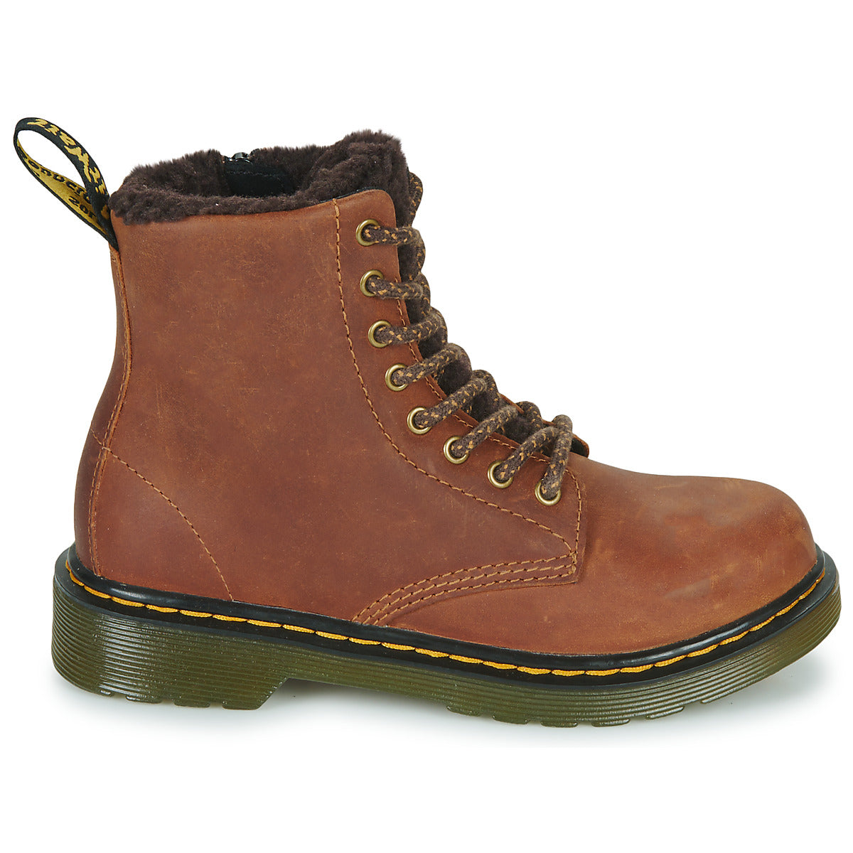 Stivaletti bambini ragazzo Dr. Martens  1460 Serena J  Marrone