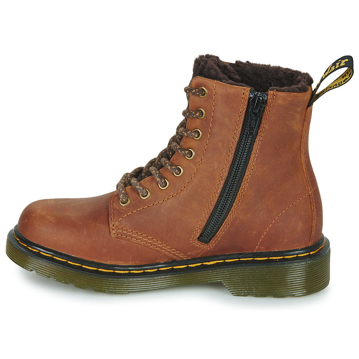 Stivaletti bambini ragazzo Dr. Martens  1460 Serena J  Marrone