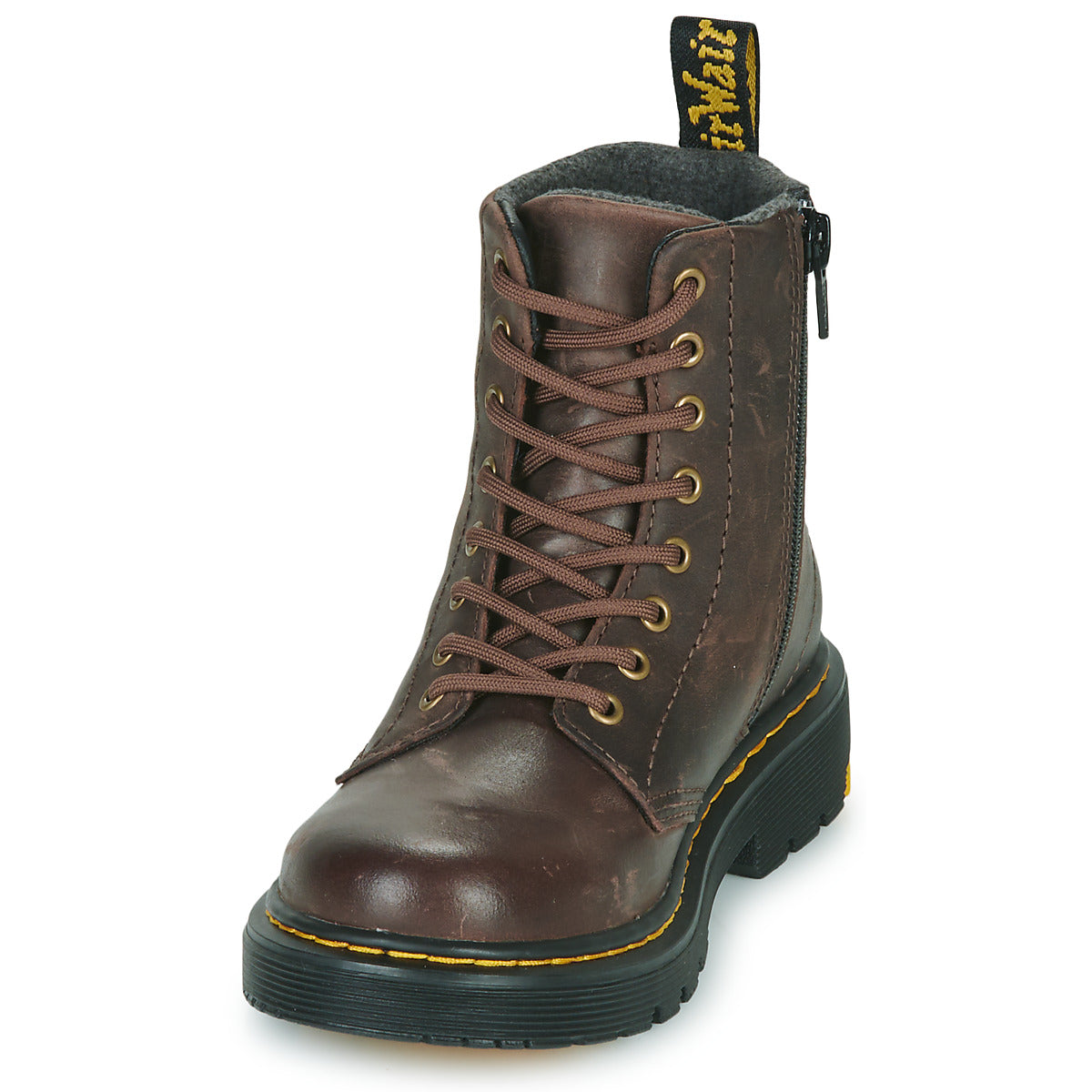 Stivaletti bambini ragazzo Dr. Martens  1460 J  Marrone