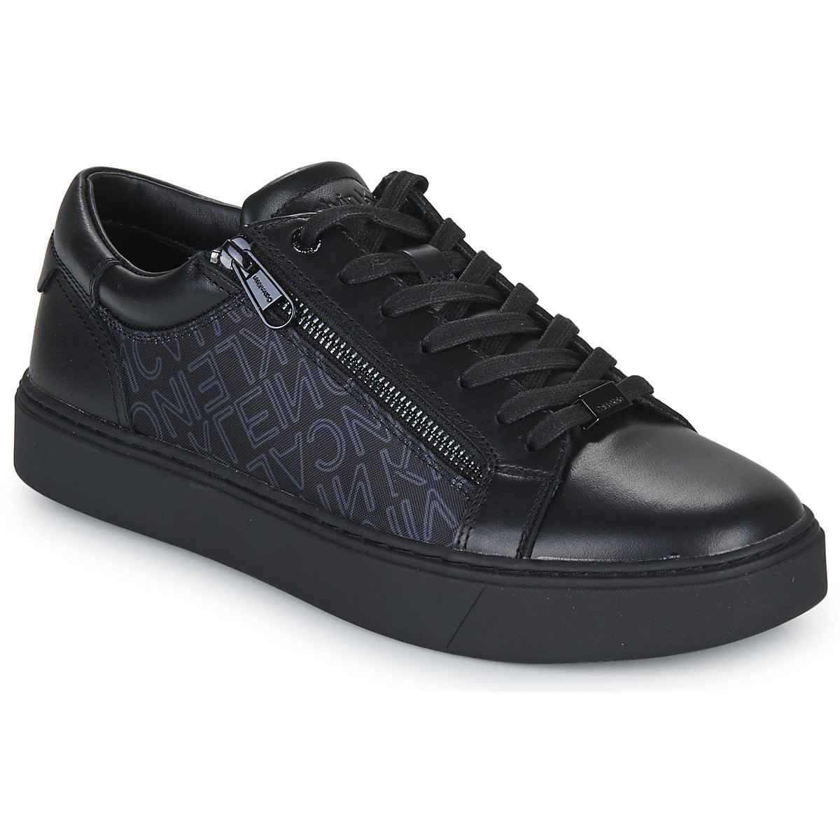 Sneakers Uomo Calvin Klein Jeans  LOW TOP LACE UP W/ZIP MONO  Nero