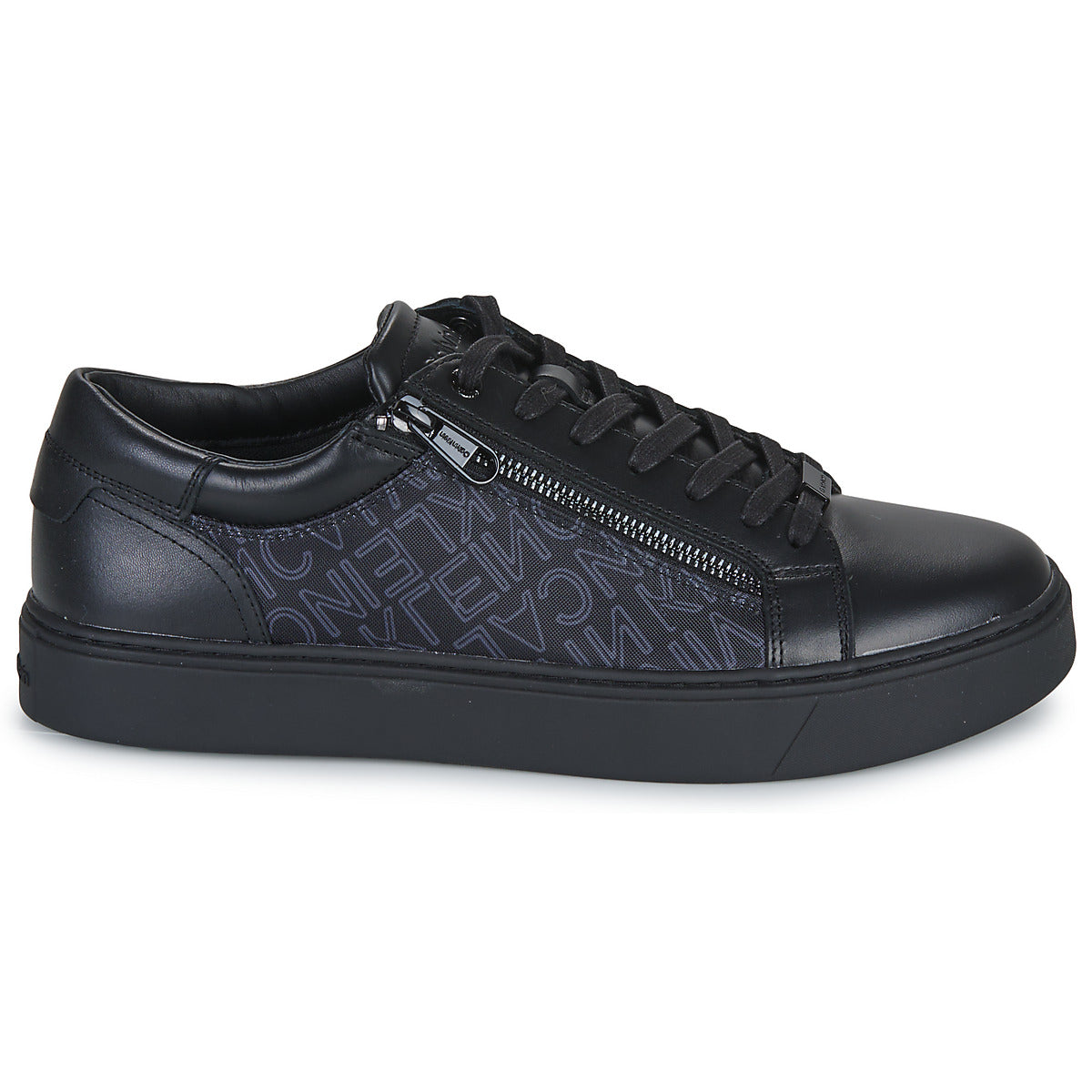 Sneakers Uomo Calvin Klein Jeans  LOW TOP LACE UP W/ZIP MONO  Nero