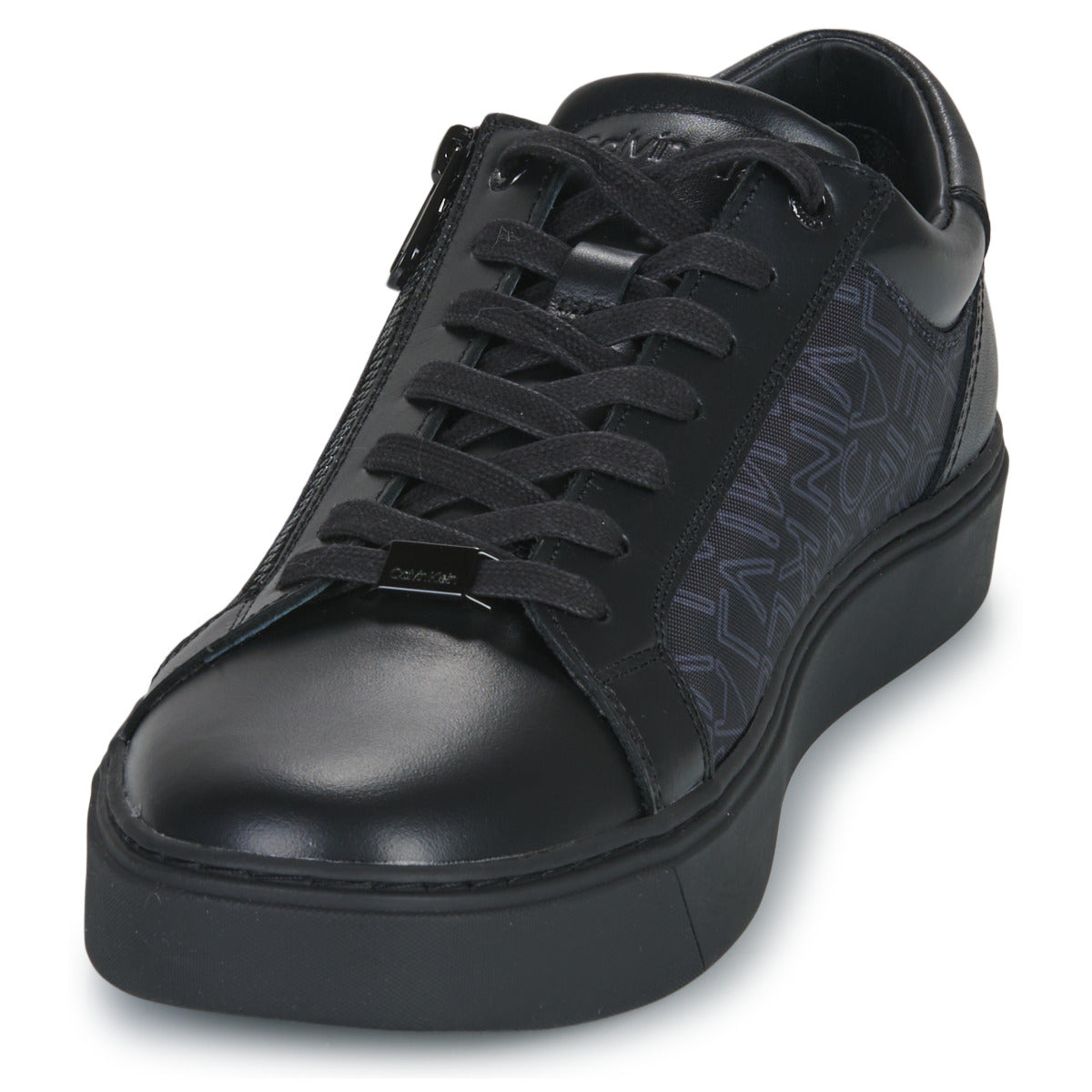 Sneakers Uomo Calvin Klein Jeans  LOW TOP LACE UP W/ZIP MONO  Nero