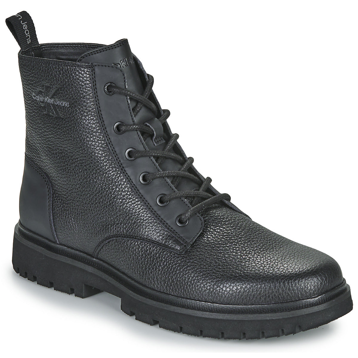 Stivaletti Uomo Calvin Klein Jeans  EVA MID LACEUP BOOT LTH  Nero