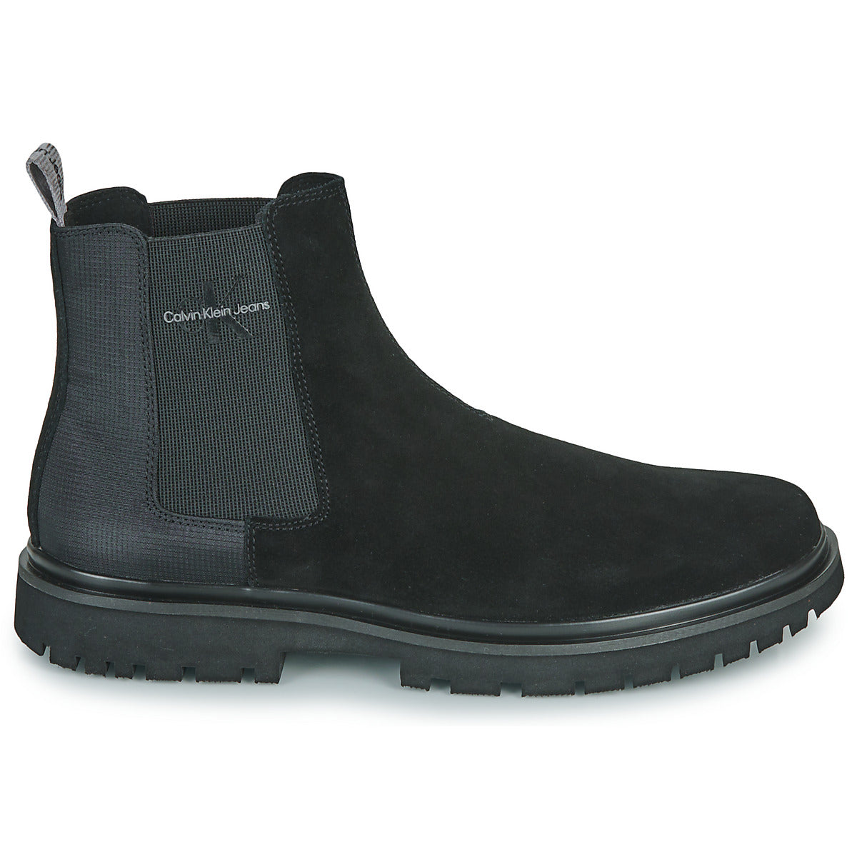 Stivaletti Uomo Calvin Klein Jeans  EVA MID CHELSEA BOOT SUEDE  Nero