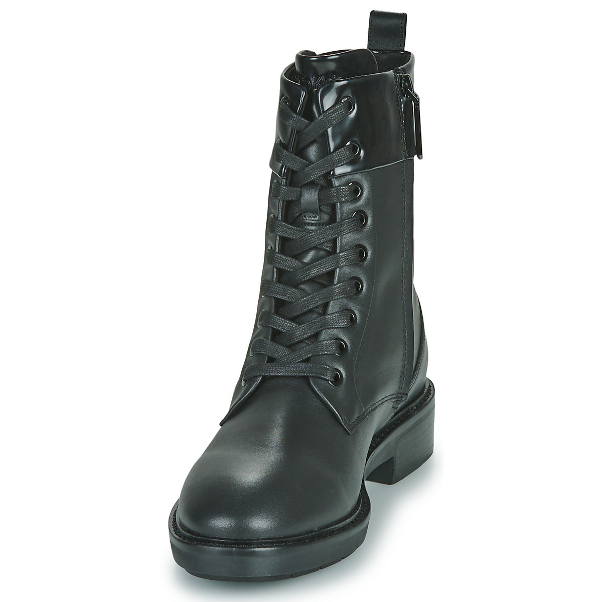 Stivaletti Donna Calvin Klein Jeans  RUBBER SOLE COMBAT BOOT W/HW  Nero