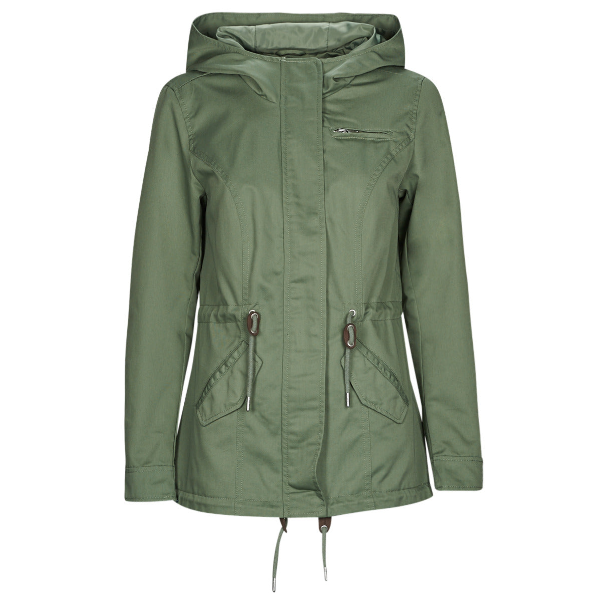 Parka Donna Only  ONLLORCA 2023 CANVAS PARKA CC  Verde