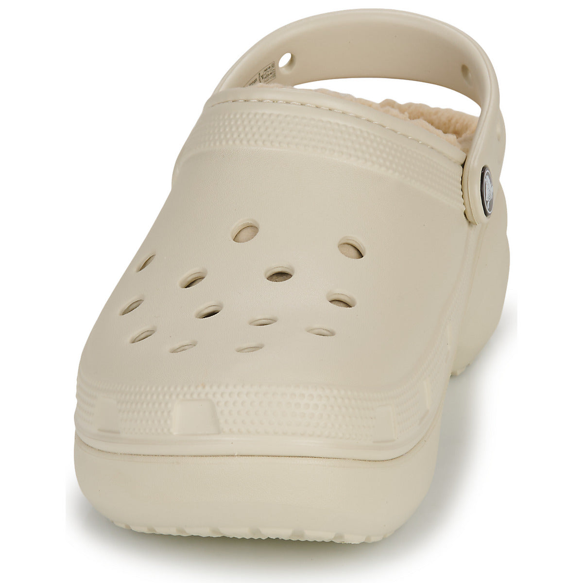 Scarpe Donna Crocs  Classic Platform Lined Clog W  Beige