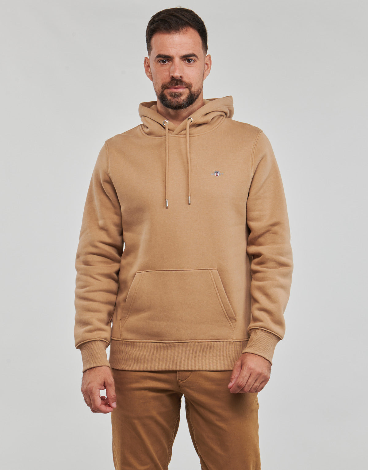 Felpa Uomo Gant  REG SHIELD HOODIE  Beige