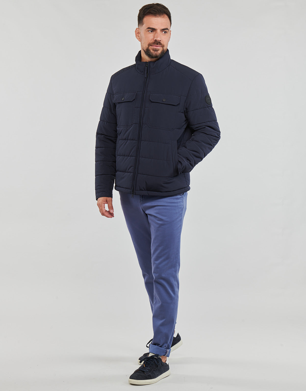 Giubbotto Uomo Gant  CHANNEL QUILTED JACKET  Marine