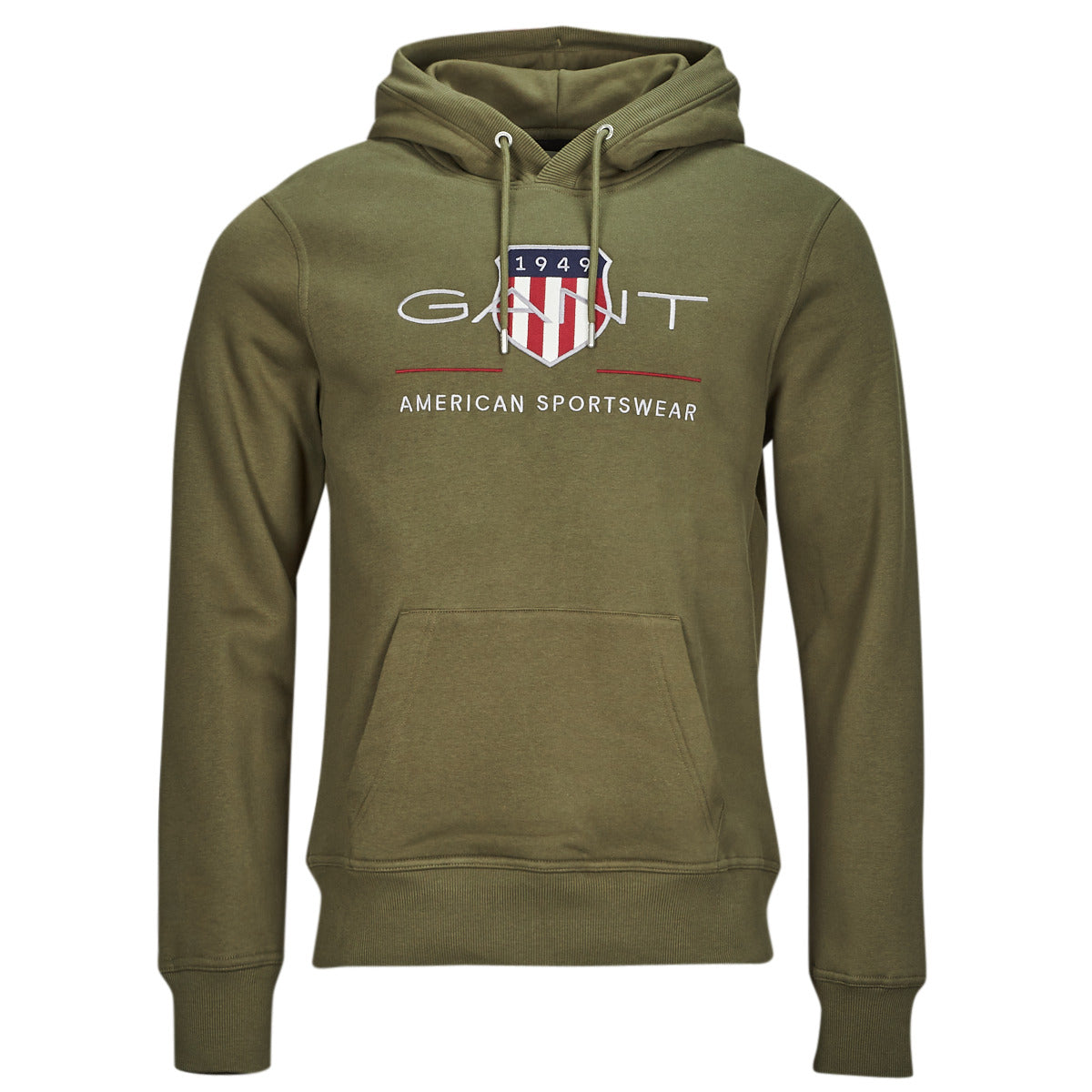 Felpa Uomo Gant  REG ARCHIVE SHIELD HOODIE  Kaki